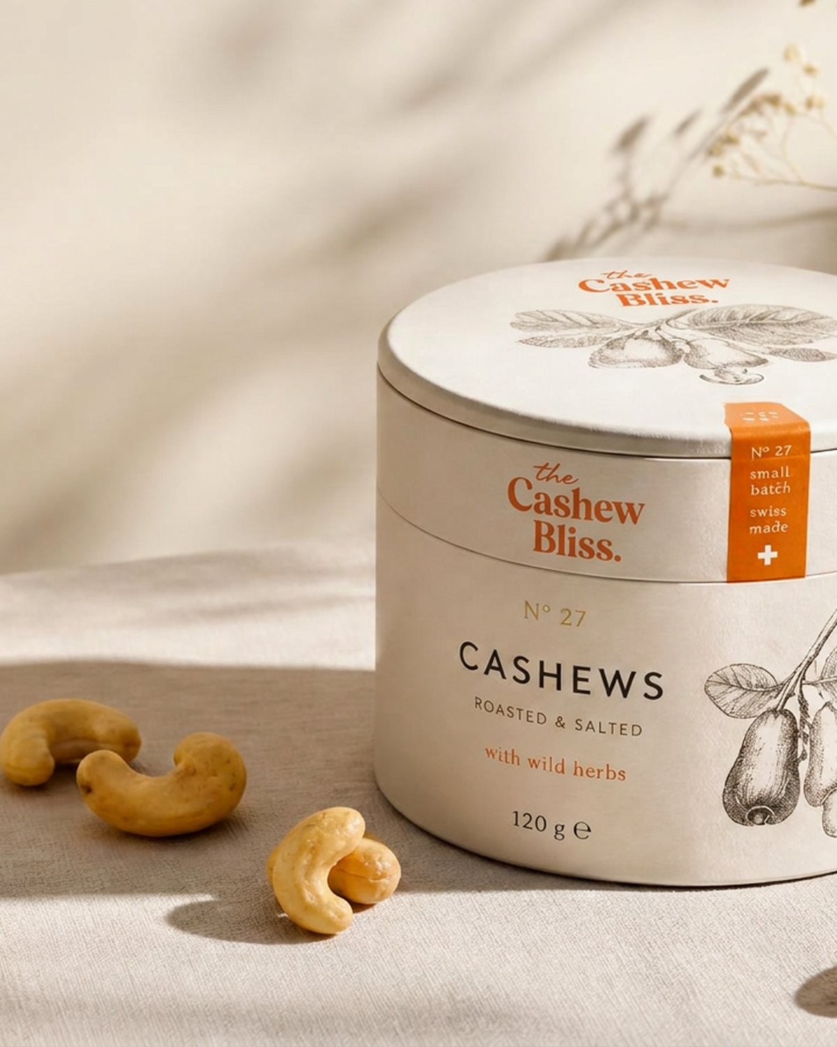 Packaging The Cashew Bliss — Snacking premium — torréfaction artisanale